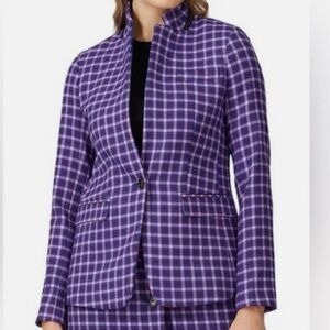 J.Crew Regent Blazer in blue pink plaid 10